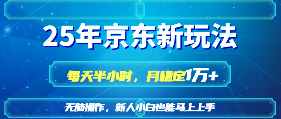 2025京东新玩法，每天半小时，月稳定1W+抖音-小淇云库-网赚副业-项目拆解-涨幅-刷单-点赞-播放-视频号-小红书-全业务小淇云库