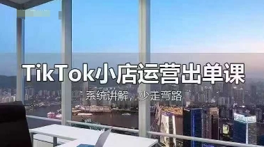 TikTok小店运营课 从开店选品、运营出单、发货回款全流程抖音-小淇云库-网赚副业-项目拆解-涨幅-刷单-点赞-播放-视频号-小红书-全业务小淇云库