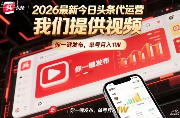 今日头条躺賺模式，你9我1，操作简单，一键发布，单机日入数百，长期合作【揭秘】小淇云库-创业网-网赚副业-网创副业-项目拆解-技术类创业资源网-副业网-免费资源下载小淇云库