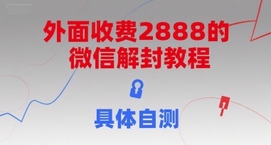 （15301期）外面收费2888的微信解封教程，具体自测小淇云库-创业网-网赚副业-网创副业-项目拆解-技术类创业资源网-副业网-免费资源下载小淇云库