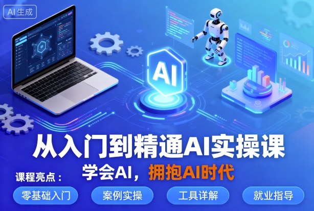 从入门到精通AI实操课，学会AI，拥抱AI时代小淇云库-创业网-网赚副业-网创副业-项目拆解-技术类创业资源网-副业网-免费资源下载小淇云库