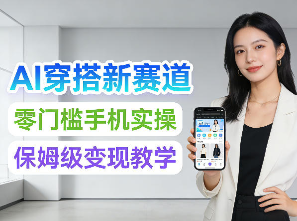 2026年AI穿搭新赛道，零门槛手机实操，保姆级变现教学小淇云库-创业网-网赚副业-网创副业-项目拆解-技术类创业资源网-副业网-免费资源下载小淇云库