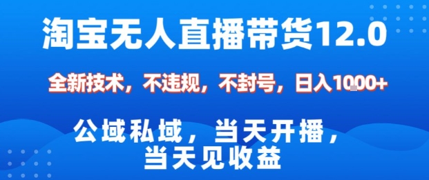 淘宝无人直播12.0，公域私域技术，不封号，不违规布局双十一流量风口，日入1k（独家技术）【揭秘】小淇云库-创业网-网赚副业-网创副业-项目拆解-技术类创业资源网-副业网-免费资源下载小淇云库