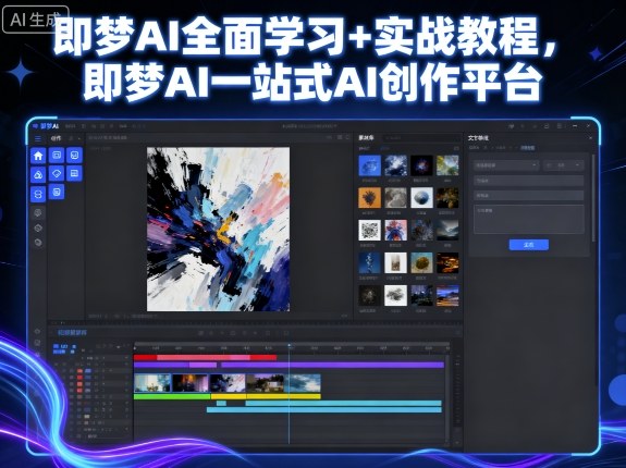 即梦AI全面学习+实战教程，即梦AI一站式AI创作平台小淇云库-创业网-网赚副业-网创副业-项目拆解-技术类创业资源网-副业网-免费资源下载小淇云库