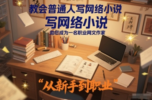 教会普通人写网络小说，助您成为一名职业网文作家小淇云库-创业网-网赚副业-网创副业-项目拆解-技术类创业资源网-副业网-免费资源下载小淇云库