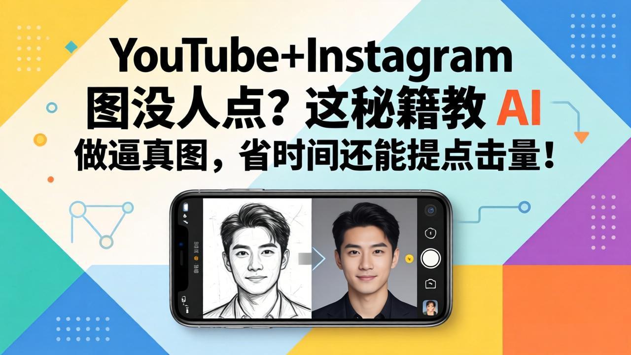 YouTube+Instagram图没人点？这秘籍教 AI 做逼真图，省时间还能提点击量小淇云库-创业网-网赚副业-网创副业-项目拆解-技术类创业资源网-副业网-免费资源下载小淇云库
