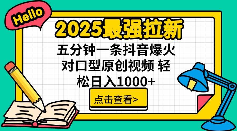 图片[1]小淇云库-创业网-网赚副业-网创副业-项目拆解-技术类创业资源网-副业网-免费资源下载（15736期）2025最强拉新，单用户下载5块佣金，5分钟一条抖音爆火原创对口型视频，…小淇云库-创业网-网赚副业-网创副业-项目拆解-技术类创业资源网-副业网-免费资源下载小淇云库