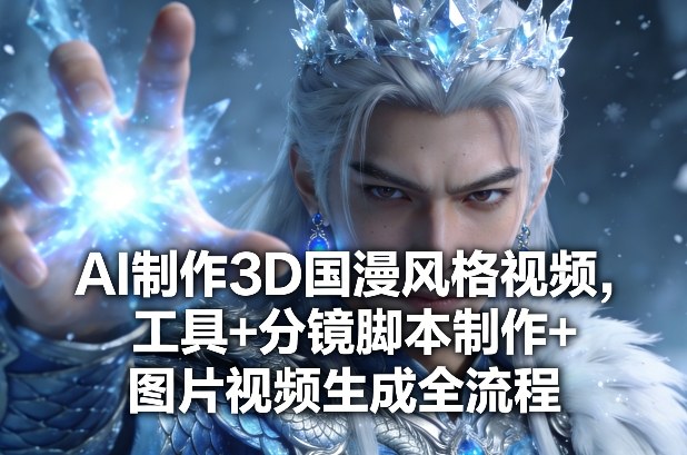 AI制作3D国漫风格视频，工具+分镜脚本制作+图片视频生成全流程小淇云库-创业网-网赚副业-网创副业-项目拆解-技术类创业资源网-副业网-免费资源下载小淇云库