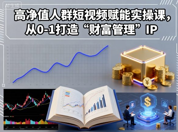 高净值人群短视频赋能实操课，从0-1打造“财富管理”IP小淇云库-创业网-网赚副业-网创副业-项目拆解-技术类创业资源网-副业网-免费资源下载小淇云库