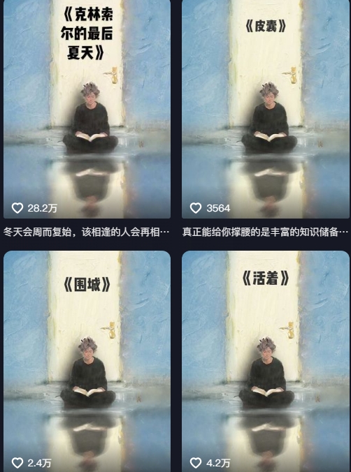 AI制作爆款书单，抖音42粉丝博主书单号制作拆解，单条视频28W赞小淇云库-创业网-网赚副业-网创副业-项目拆解-技术类创业资源网-副业网-免费资源下载小淇云库
