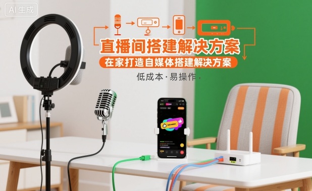 直播间搭建解决方案，在家打造自媒体搭建解决方案小淇云库-创业网-网赚副业-网创副业-项目拆解-技术类创业资源网-副业网-免费资源下载小淇云库