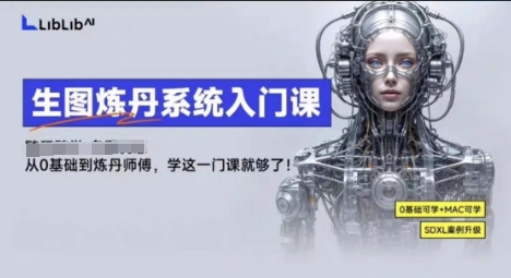 LibLibAI哩布哩布生图炼丹系统入门课，从生图到炼丹，只学这一门就够了小淇云库-创业网-网赚副业-网创副业-项目拆解-技术类创业资源网-副业网-免费资源下载小淇云库