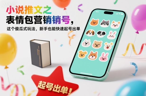 小说推文之表情包营销号，这个傻瓜式玩法，新手也能快速起号出单小淇云库-创业网-网赚副业-网创副业-项目拆解-技术类创业资源网-副业网-免费资源下载小淇云库