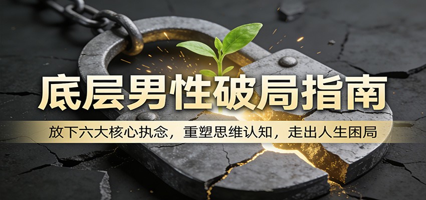 底层男性破局指南：放下六大核心执念，重塑思维认知，走出人生困局-荆楚AI