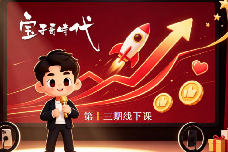 宝子哥抖音直播第13期VIP线下课9月5-6日,26年最值得看的直播课程,快速突破直播间流量瓶颈,打造高效起号闭环 宝子哥抖音直播第13期VIP线下课9月5-6日,26年最值得看的直播课程,快速突破直播间流量瓶颈,打造高效起号闭环