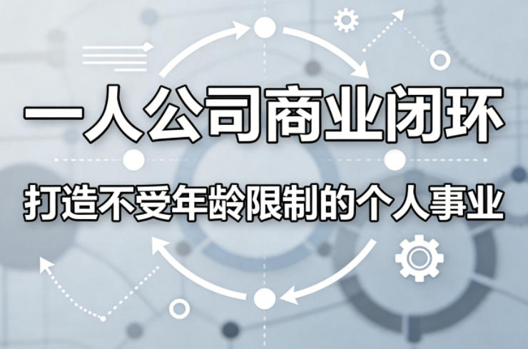 一人公司商业闭环，打造一份不受年龄限制的个人事业-荆楚AI