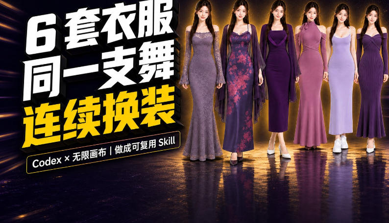 同一支舞，6套衣服按顺序切换：我把服装换装视频做成了一个Skill-荆楚AI