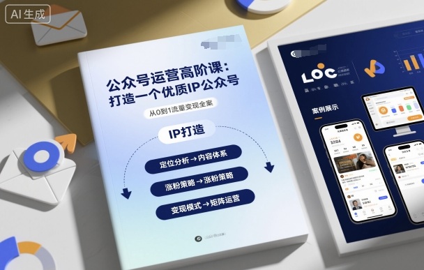 公众号运营高阶课,打造一个优质IP公众号小淇云库-创业网-网赚副业-网创副业-项目拆解-技术类创业资源网-副业网-免费资源下载小淇云库