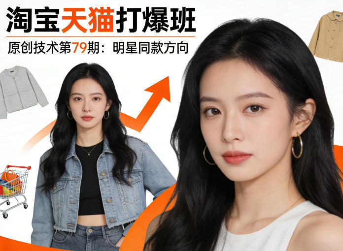 《淘宝天猫打爆班》原创技术第79期：明星同款方向小淇云库-创业网-网赚副业-网创副业-项目拆解-技术类创业资源网-副业网-免费资源下载小淇云库