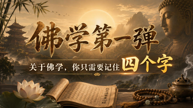 付费文章:佛学第一弹,关于佛学,你只需要记住四个字-荆楚AI