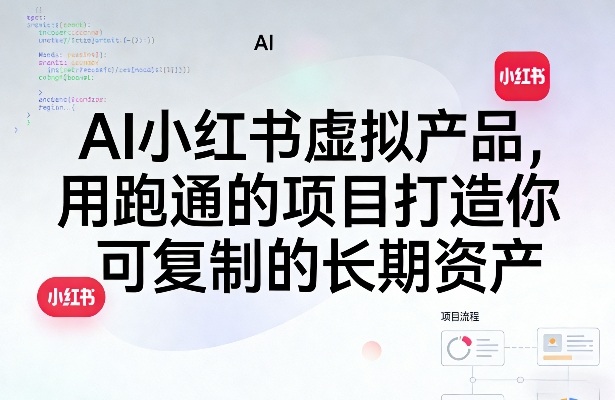 AI小红书虚拟产品，用跑通的项目打造你可复制的长期资产（更新0902）-荆楚AI