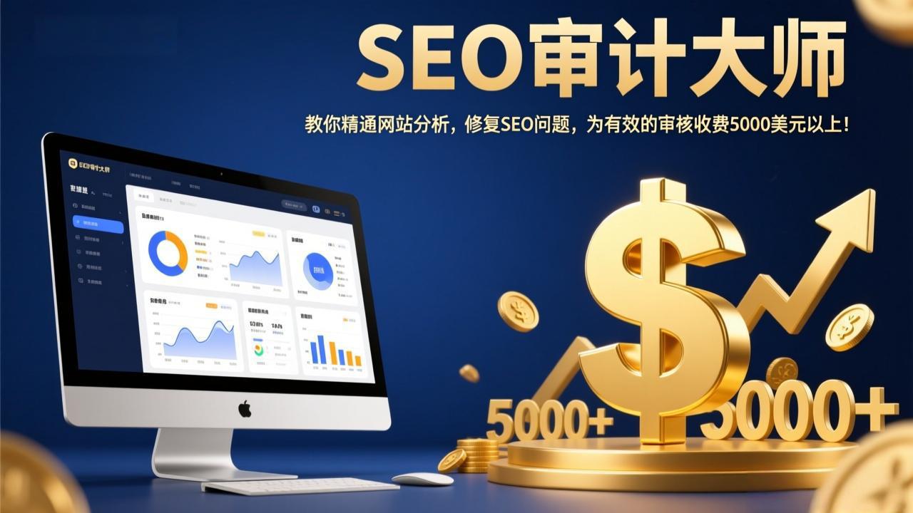 SEO审计大师：教你精通网站分析，修复SEO问题，为有效的审核收费5000美元以上！小淇云库-创业网-网赚副业-网创副业-项目拆解-技术类创业资源网-副业网-免费资源下载小淇云库