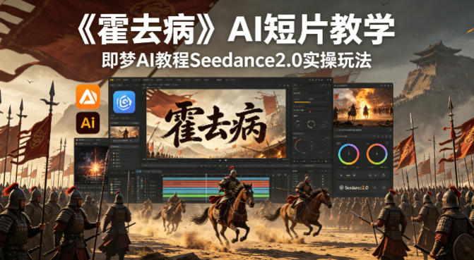 《霍去病》AI短片教学，即梦AI教程Seedance2.0实操玩法-荆楚AI