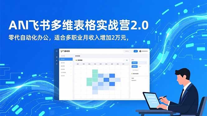 AI+飞书多维表格实战营2.0：零代码自动化办公，适合多职业月收入增加2万元小淇云库-创业网-网赚副业-网创副业-项目拆解-技术类创业资源网-副业网-免费资源下载小淇云库