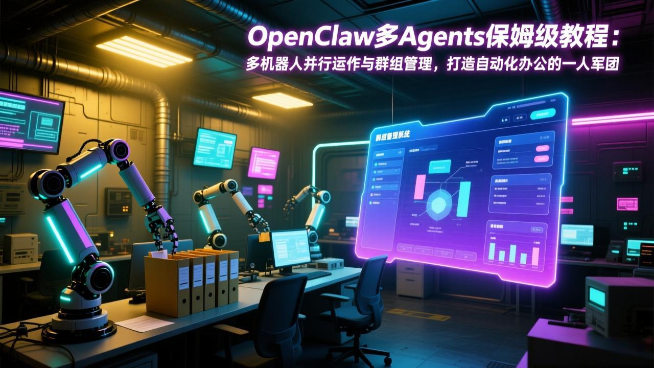 OpenClaw多Agents保姆级教程:打造自动化办公的一人军团小淇云库-创业网-网赚副业-网创副业-项目拆解-技术类创业资源网-副业网-免费资源下载小淇云库