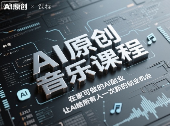 AI原创音乐课程，在家可做的Ai副业，让Ai给所有人一次新的创业机会小淇云库-创业网-网赚副业-网创副业-项目拆解-技术类创业资源网-副业网-免费资源下载小淇云库