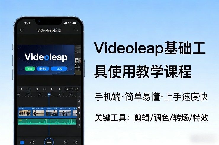 Videoleap基础工具使用教学课程，手机端视频剪辑教学，简单易懂，上手速度快小淇云库-创业网-网赚副业-网创副业-项目拆解-技术类创业资源网-副业网-免费资源下载小淇云库