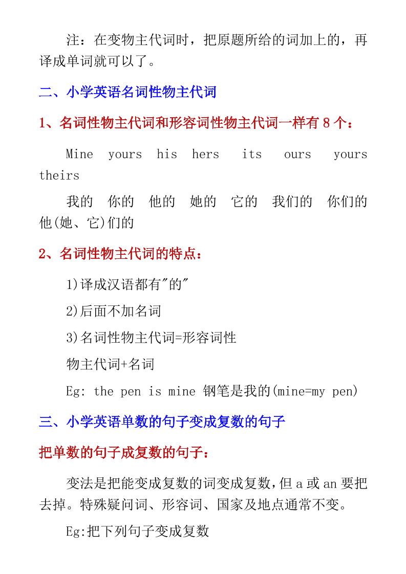 六年级下英语小学必备10大语法知识点-荆楚AI