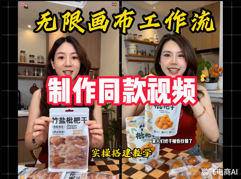 无限画布工作流一键复刻爆款带货视频,实操搭建,操作简单-荆楚AI