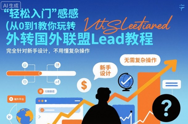 国外联盟賺美刀项目,从0到1教你玩转国外联盟Lead教程,纯新手可操作性100%小淇云库-创业网-网赚副业-网创副业-项目拆解-技术类创业资源网-副业网-免费资源下载小淇云库