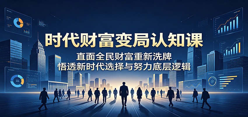 时代财富变局认知课:直面全民财富重新洗牌,悟透新时代选择与努力底层逻辑-荆楚AI