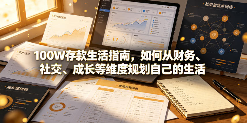 付费文章：100W存款生活指南，如何从财务、社交、成长等维度规划自己的生活-荆楚AI