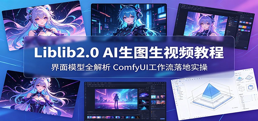 Liblib2.0 AI生图生视频教程：界面模型全解析，ComfyUI工作流落地实操-荆楚AI