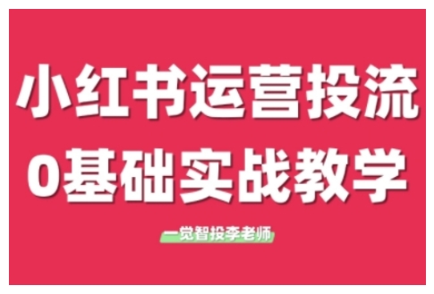 小红书运营投流，小红书广告投放从0到1的实战课，学完即可开始投放（更新26年）小淇云库-创业网-网赚副业-网创副业-项目拆解-技术类创业资源网-副业网-免费资源下载小淇云库