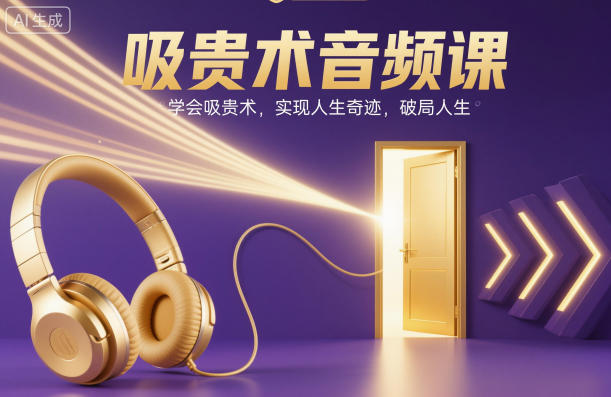 吸贵术音频课，学会吸贵术，实现人生奇迹，破局人生小淇云库-创业网-网赚副业-网创副业-项目拆解-技术类创业资源网-副业网-免费资源下载小淇云库