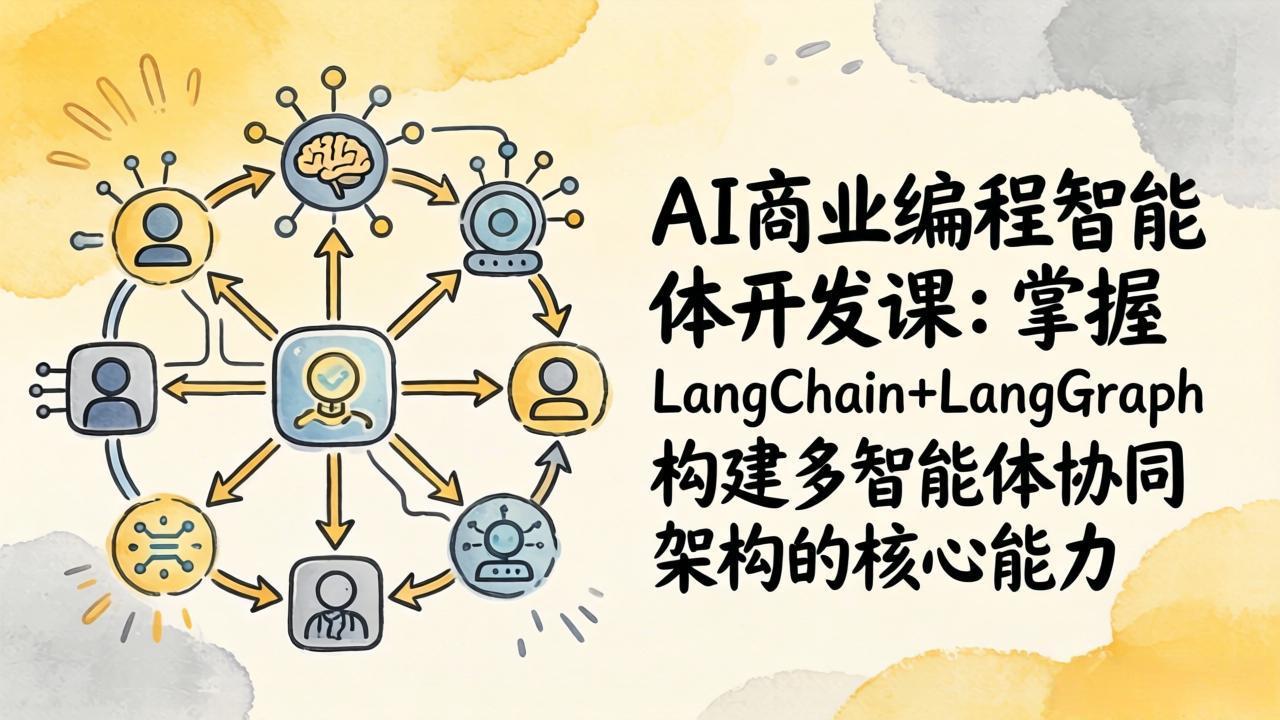 AI商业编程智能体开发课：掌握LangChain+LangGraph构建多智能体协同架构的核心能力小淇云库-创业网-网赚副业-网创副业-项目拆解-技术类创业资源网-副业网-免费资源下载小淇云库
