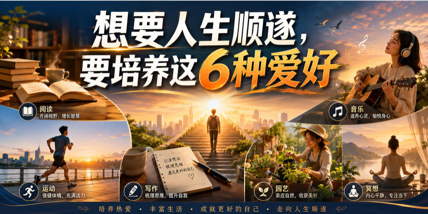 公众号付费文章：想要人生顺遂，要培养这6种爱好-荆楚AI