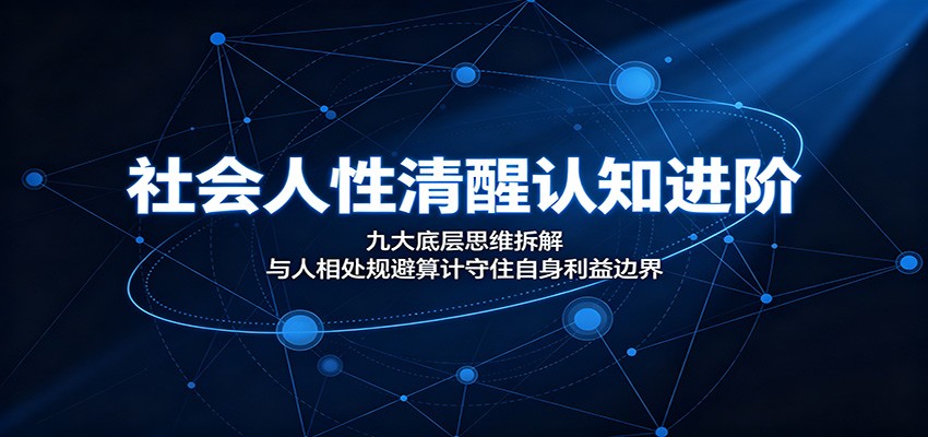 社会人性清醒认知进阶:九大底层思维拆解,与人相处规避算计守住自身利益边界-荆楚AI