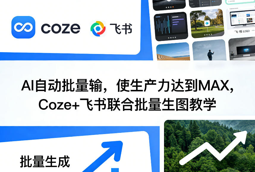 AI自动批量输，使生产力达到MAX，Coze+飞书联合批量生图教学小淇云库-创业网-网赚副业-网创副业-项目拆解-技术类创业资源网-副业网-免费资源下载小淇云库