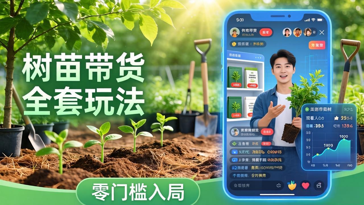 视频号AI树苗带货全套玩法：零门槛入局，掌握豆包、千问等AI工具制作树苗视频的全套流程小淇云库-创业网-网赚副业-网创副业-项目拆解-技术类创业资源网-副业网-免费资源下载小淇云库