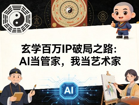 玄学百万IP破局之路：AI当管家，我当艺术家小淇云库-创业网-网赚副业-网创副业-项目拆解-技术类创业资源网-副业网-免费资源下载小淇云库
