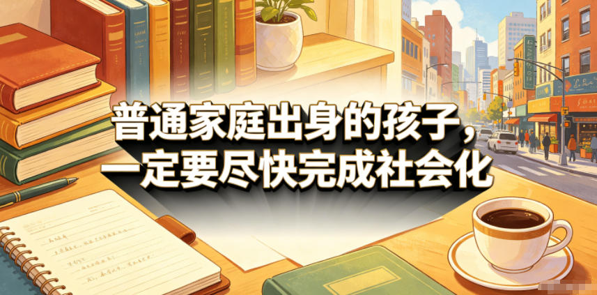 付费文章:普通家庭出身的孩子,一定要尽快完成社会化-荆楚AI