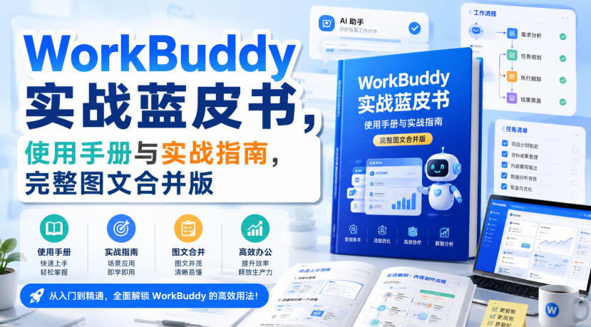 WorkBuddy实战蓝皮书,使用手册与实战指南,完整图文合并版-荆楚AI