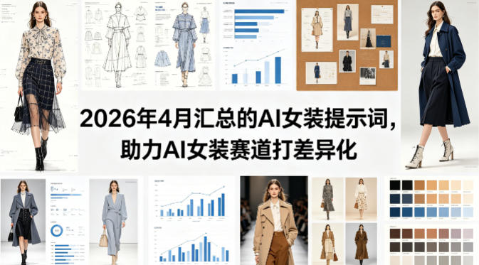2026年4月汇总的AI女装提示词，助力AI女装赛道打差异化-荆楚AI