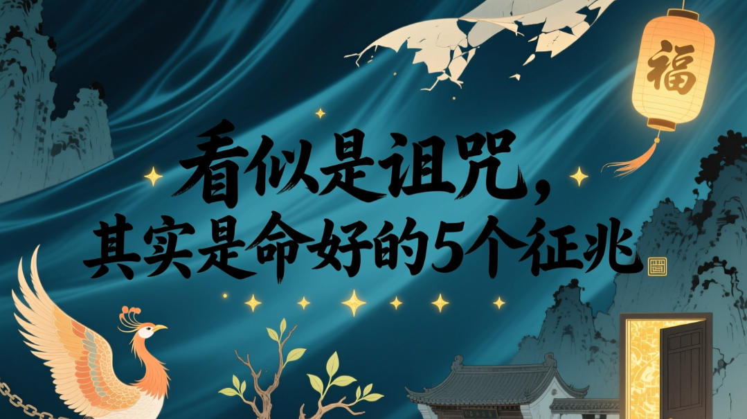 付费文章：看似是诅咒，其实是命好的5个征兆-荆楚AI