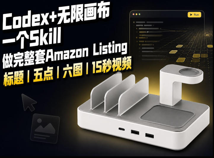 我用一个Codex Skill做完Amazon Listing:标题、五点、六图和视频全流程-荆楚AI